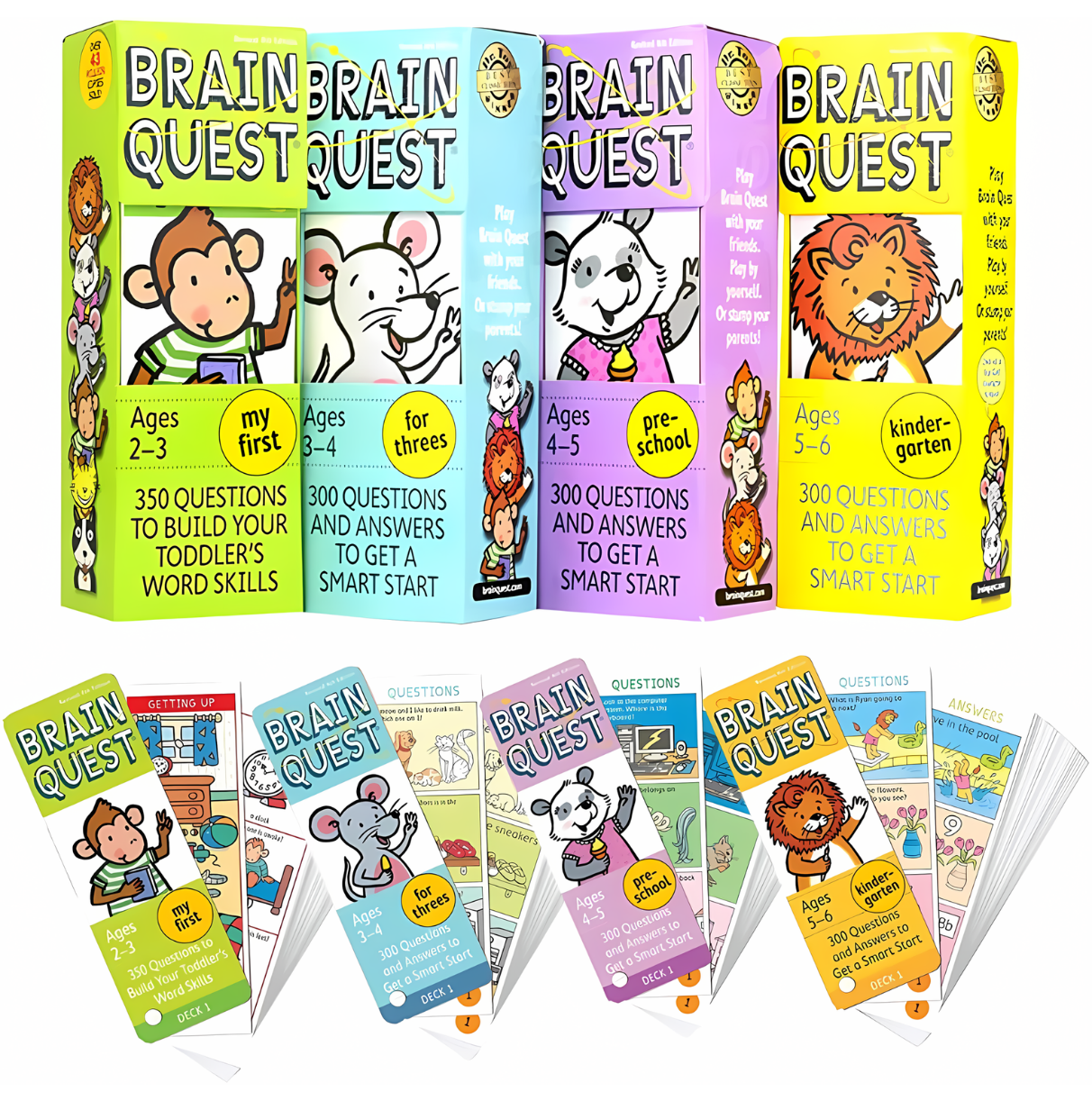 Brain Quest 4 Card Books - kidsbooks.ae