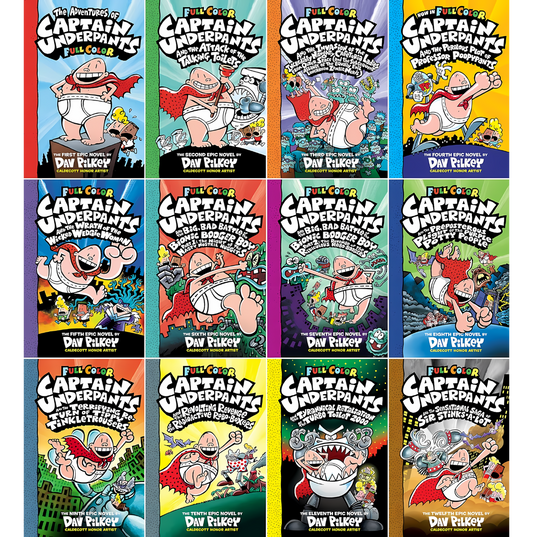 Captain Underpants Full Color 12 Books - kidsbooks.ae