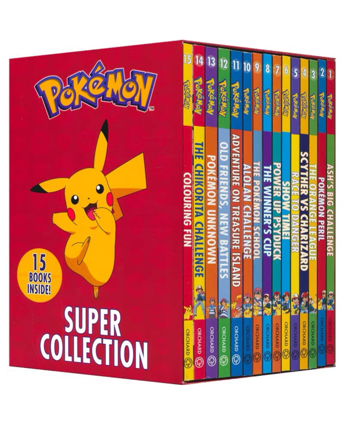 Pokemon Super Collection 15 Books Set - kidsbooks.ae