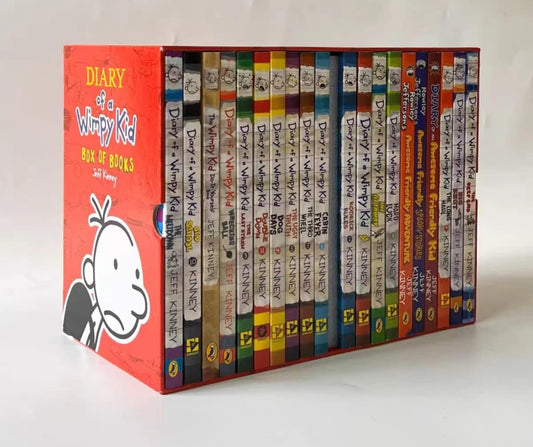 Diary of a Wimpy Kid box of Books 21 books - kidsbooks.ae