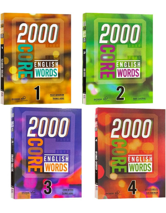 2000 Core English Words Level 1-4 Vocabulary Series Primary School Common Dictionary Books Livros for Kids Learning English - kidsbooks.ae