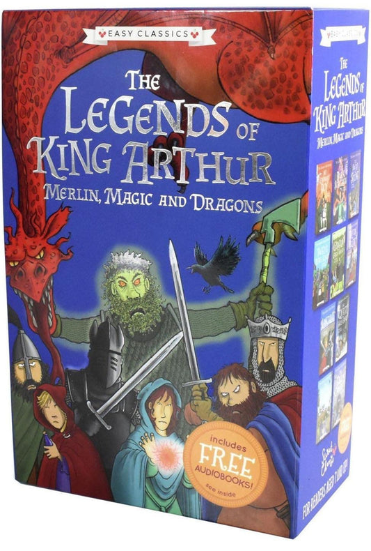 The Legends of King Arthur Merlin, magic and dragons 10 books boxed set - kidsbooks.ae