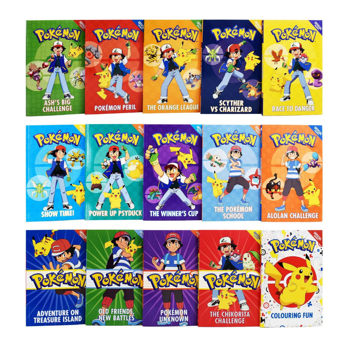 Pokemon Super Collection 15 Books Set - kidsbooks.ae