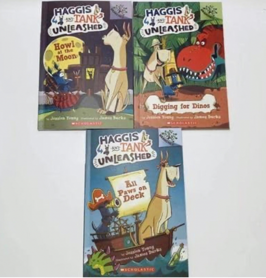 Haggis and Tank Unleashed Three English Learning Music Books (3 books) - kidsbooks.ae