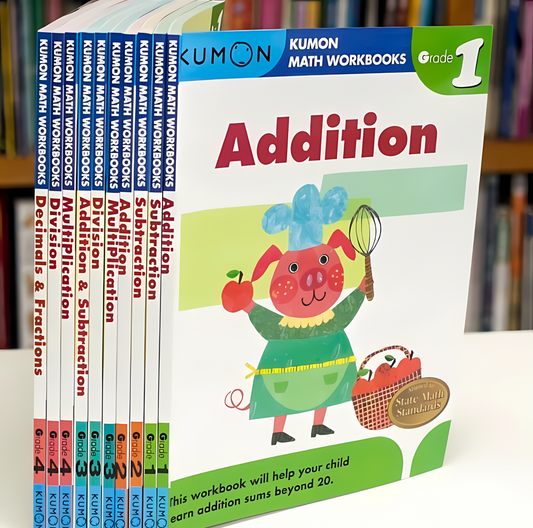 Kumon Calculation Math Workbooks 10 books - kidsbooks.ae