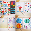 Fingerprint Children's Finger Drawing, Stamp Painting, Combo Came book, Eco-Friendly pigment ink clay painting book