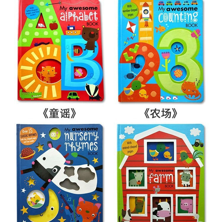 My awesome alphabet/counting/nursery rhymes children's toy 6 Books