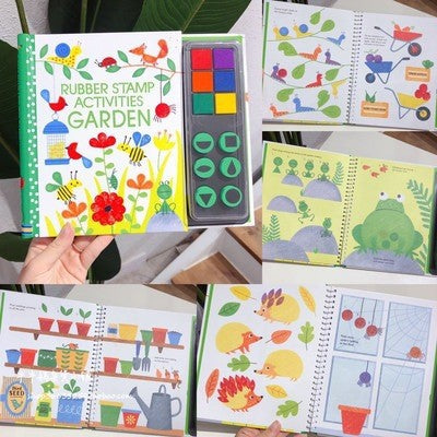 Fingerprint Children's Finger Drawing, Stamp Painting, Combo Came book, Eco-Friendly pigment ink clay painting book