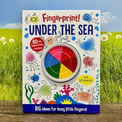 Fingerprint Children's Finger Drawing, Stamp Painting, Combo Came book, Eco-Friendly pigment ink clay painting book