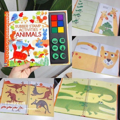 Fingerprint Children's Finger Drawing, Stamp Painting, Combo Came book, Eco-Friendly pigment ink clay painting book