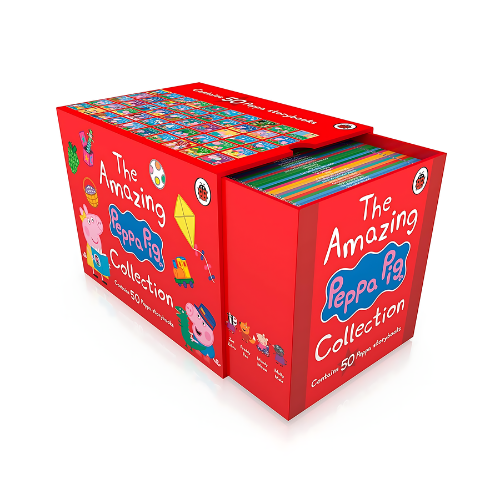 PEPPA PIG: THE AMAZING COLLECTION (1-50 BOX) (RED) - kidsbooks.ae