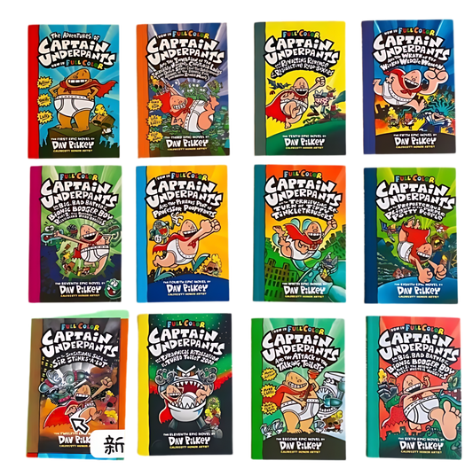 Captain Underpants Full Color 12 Books - kidsbooks.ae