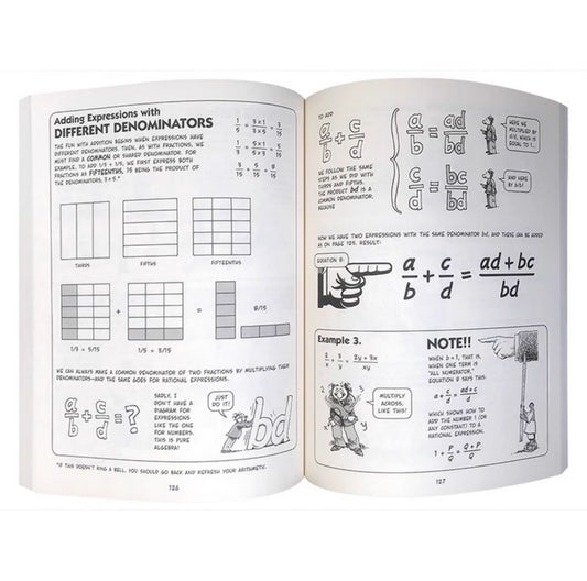 The Cartoon Guide to Algebra/Physics...8 Books - kidsbooks.ae