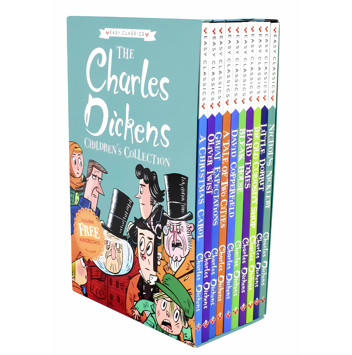 The Charles Dickens Children's Collection (Easy Classics) 10 Book Box Set (A Christmas Carol, Oliver Twist ... A Tale of Two Cities, Great Expectations) - kidsbooks.ae