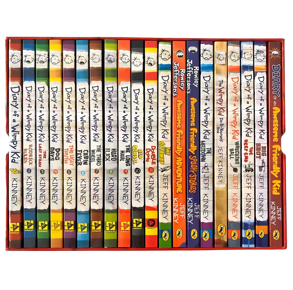 Diary of a Wimpy Kid 1-20 Books Complete Collection Boxed Set Paperback - kidsbooks.ae