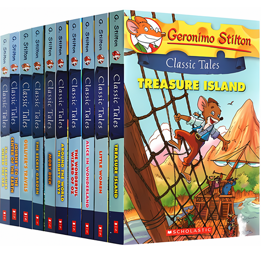 Geronimo Stilton Classic Tales 10 books - kidsbooks.ae