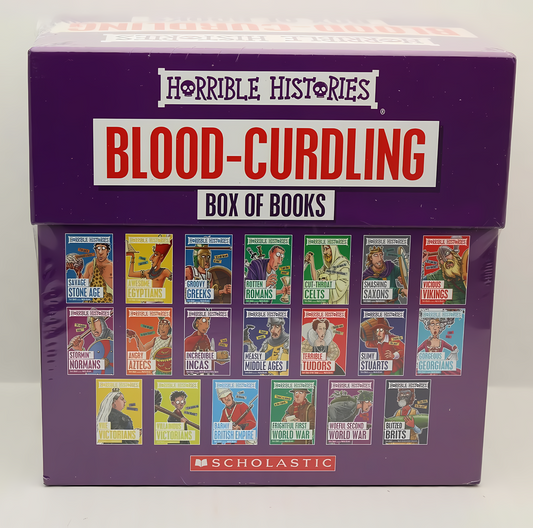 Horrible Histories Blood-Curdling box of book: 20 books - kidsbooks.ae