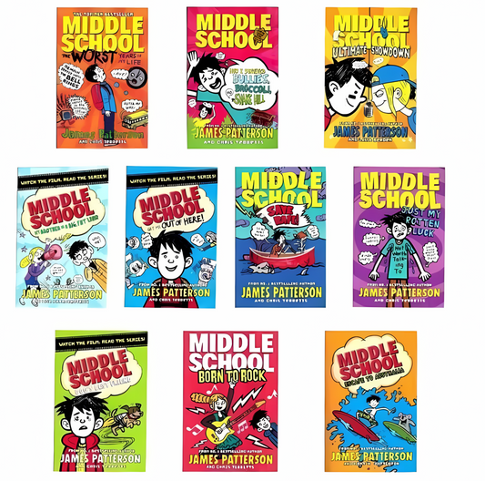 James Patterson Middle School 10 Books - kidsbooks.ae