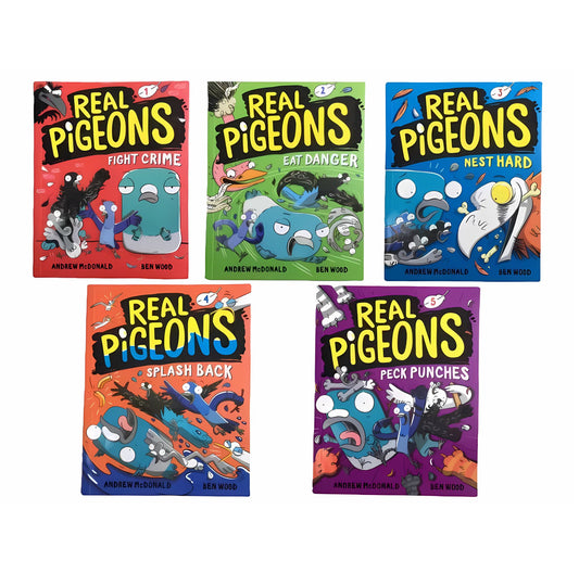 Real Pigeons 5 books - kidsbooks.ae